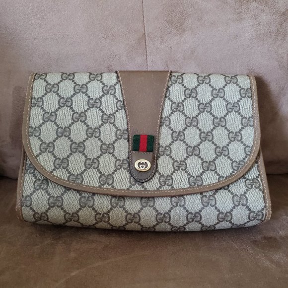 Gucci Handbags - Vintage Gucci Clutch Cosmetic Handbag Authentic